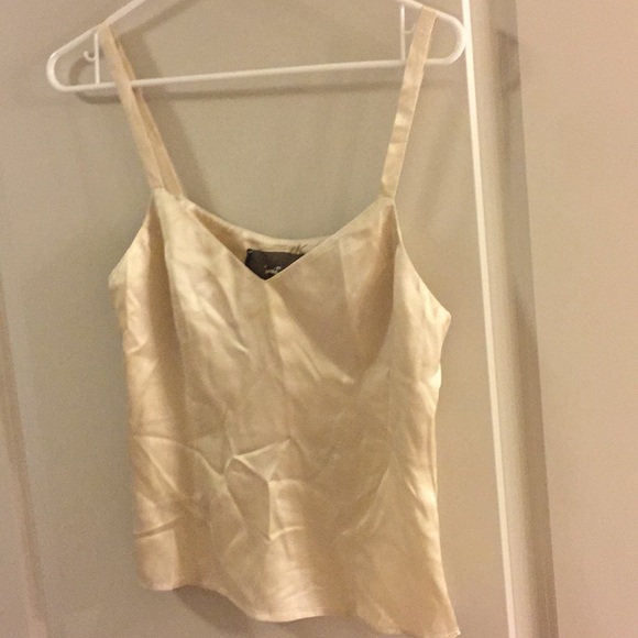 NEW Reformation 100% silk tank top beige - Picture 4 of 4